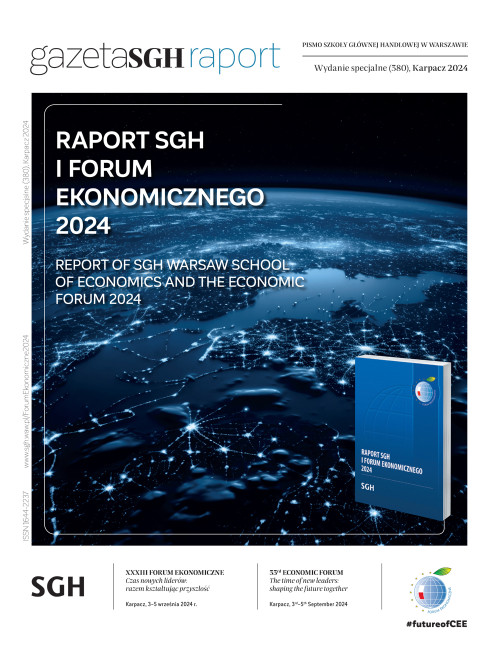 Cover of the SGH Warsaw School of Economics and Economic Forum Report 2024