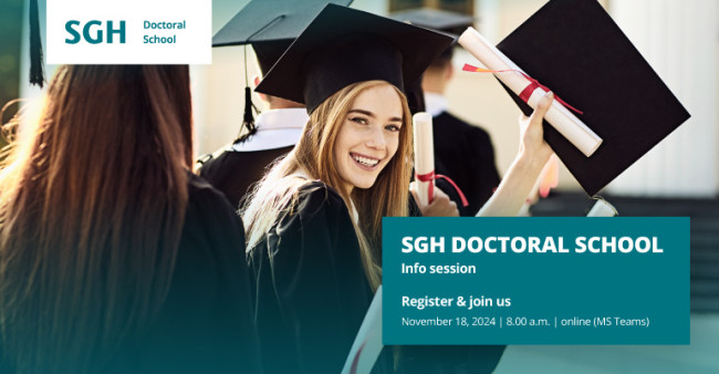 SGH Doctoral School info session